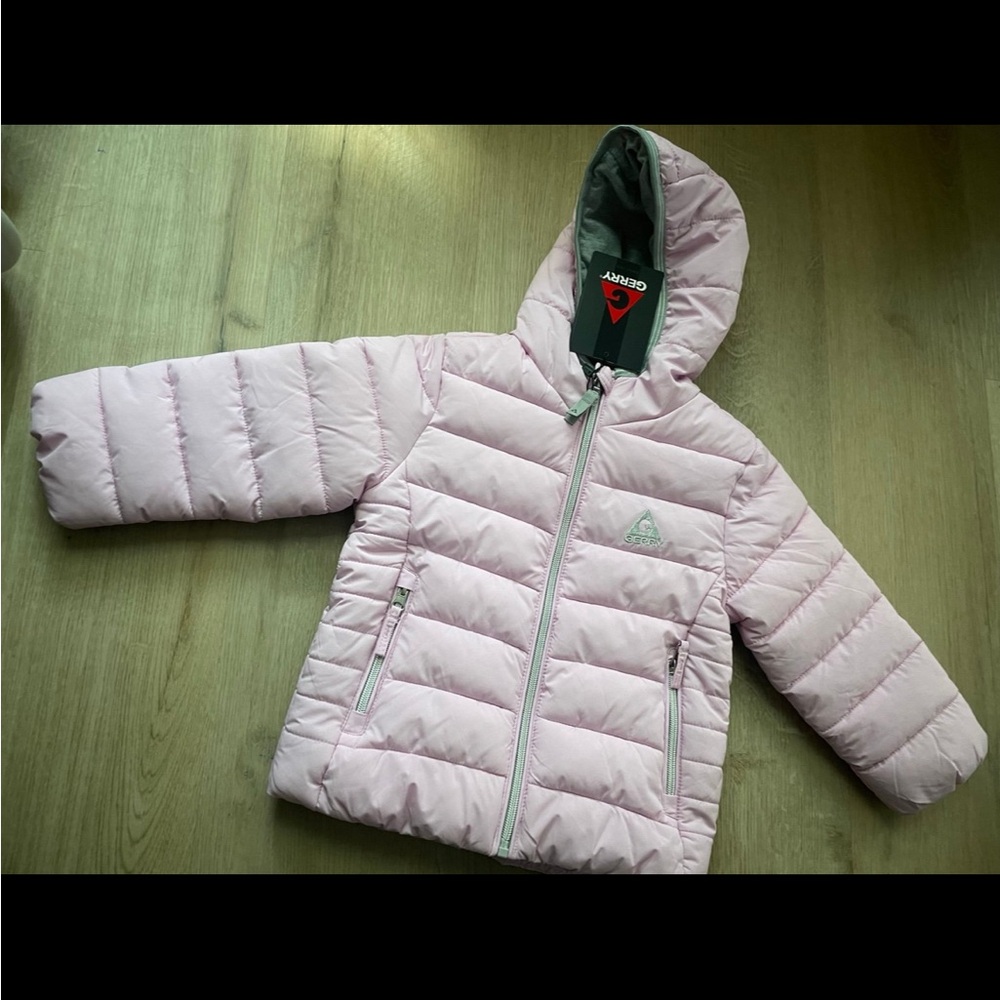 Adidas Kids Pink Puffer Jacket